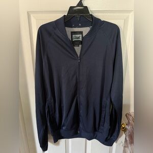 Beautiful Giant Striped Track Jacket Mens Blue Yellow Striped